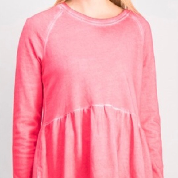 STYLE & CO $50 Bright Rose PEPLUM FLOUNCE Top NWT XS - Picture 4 of 16